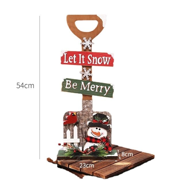 HollyPost™ – Handcrafted Wooden Mailbox Décor with Festive “Santa Mail” Design