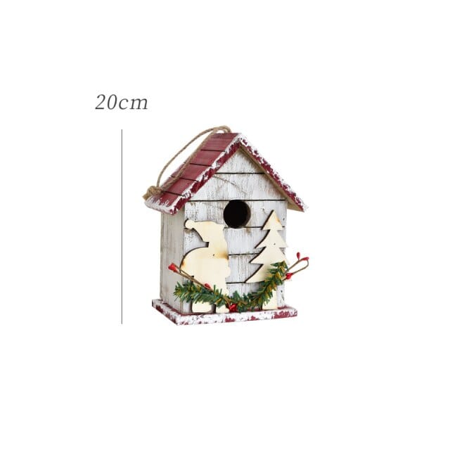 HollyPost™ – Handcrafted Wooden Mailbox Décor with Festive “Santa Mail” Design