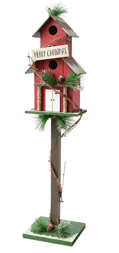 HollyPost™ – Handcrafted Wooden Mailbox Décor with Festive “Santa Mail” Design