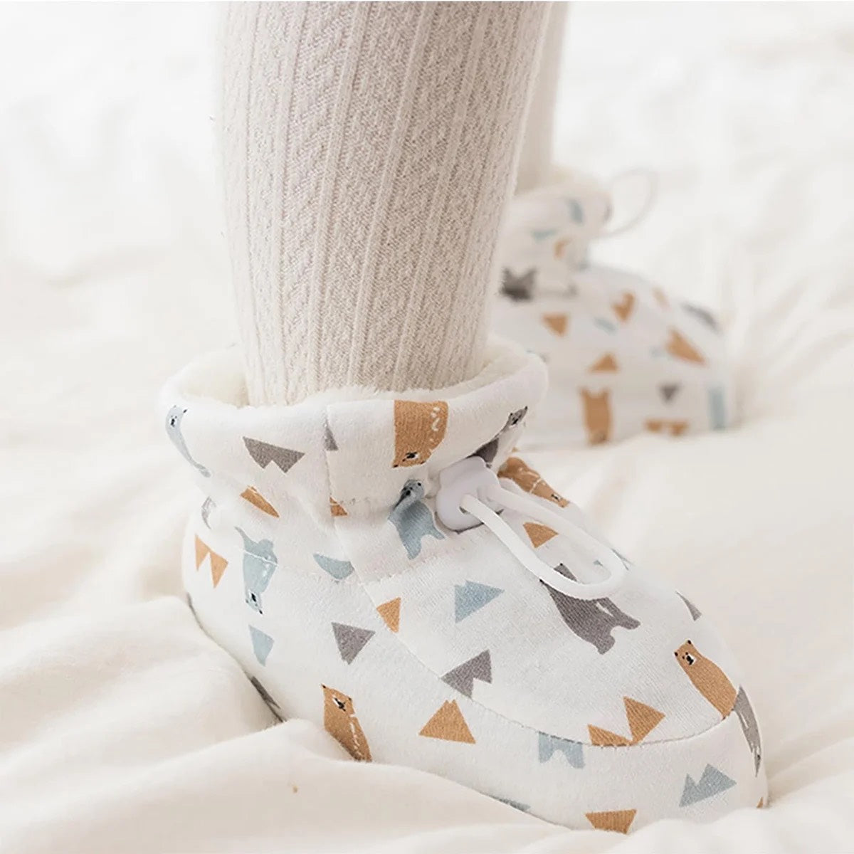 SnugSteps™ – Anti-Slip Baby Booties with Adjustable Fit