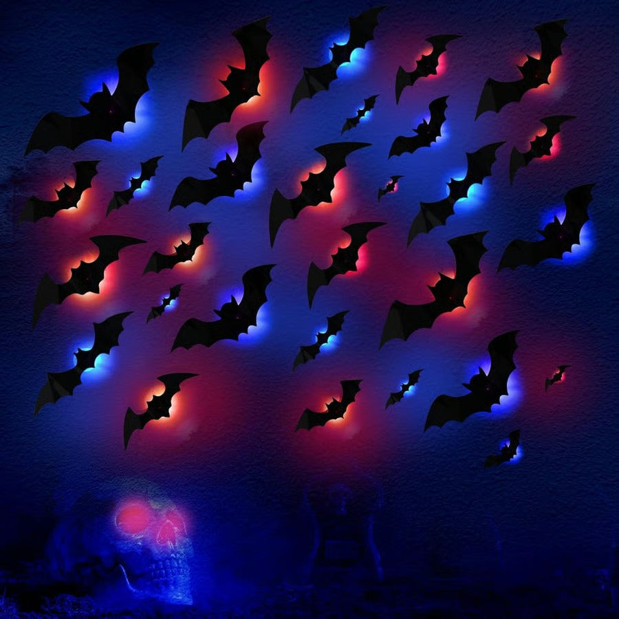 HauntGlow™ - 3D LED bat lights (12 Pcs Set)