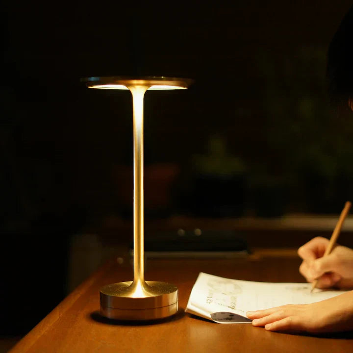 LuxeLumina™ - Dimmable Touch Lamp with USB Rechargeable Design