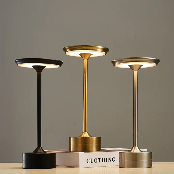 LuxeLumina™ - Dimmable Touch Lamp with USB Rechargeable Design