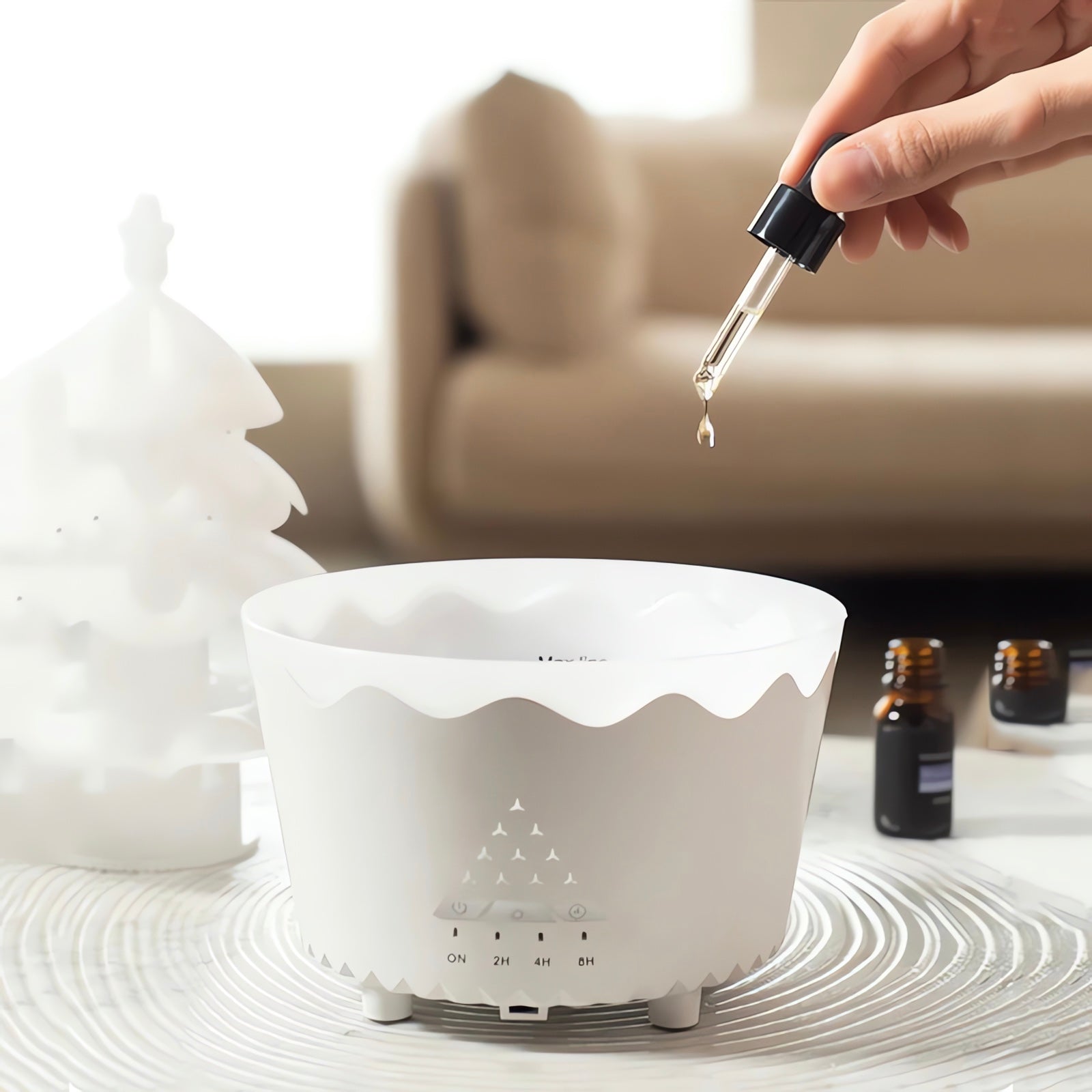 AromaTree™ – LED Christmas Tree Essential Oil Diffuser with Mist & Lights
