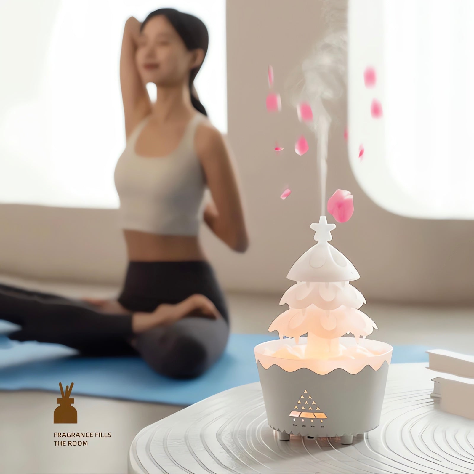 AromaTree™ – LED Christmas Tree Essential Oil Diffuser with Mist & Lights