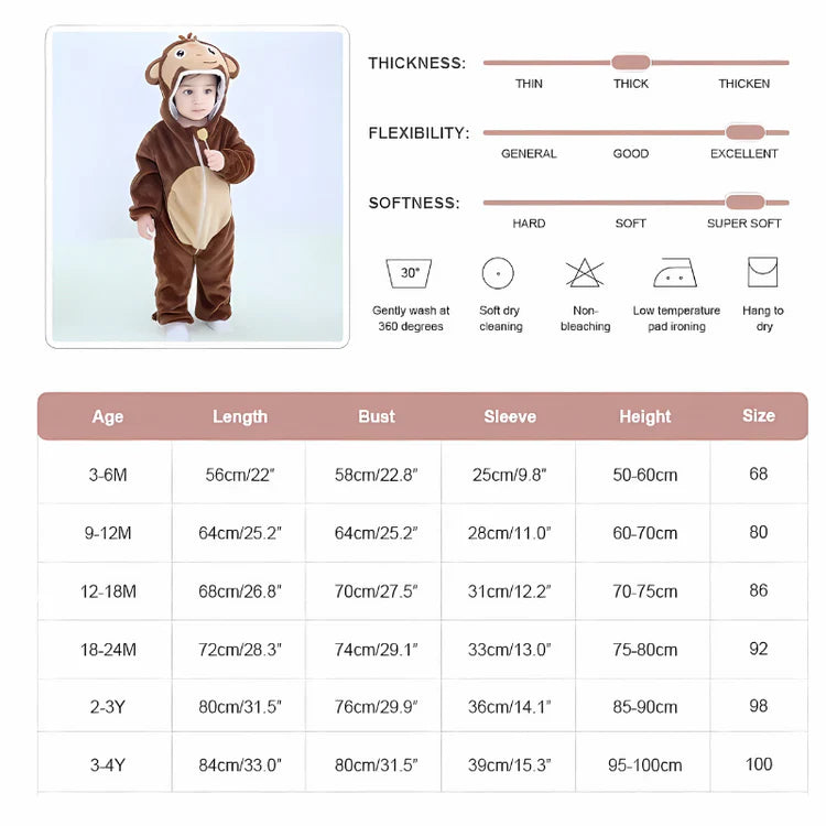 CubHug™ - Cute Animal Rompers for Babies & Toddlers