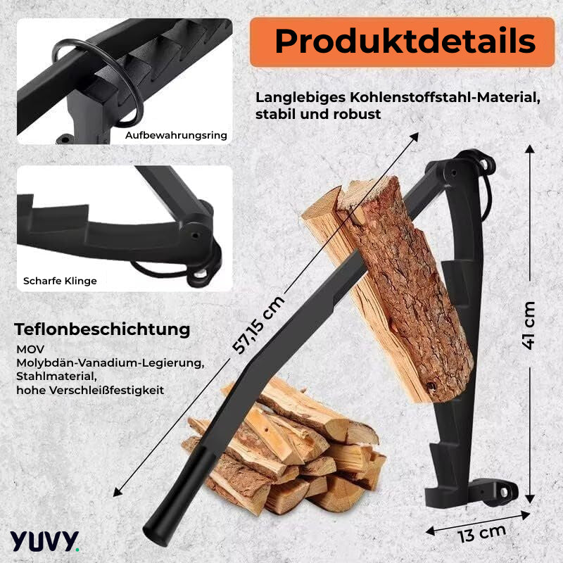 LogMaster™ - Wall-mounted wood splitter