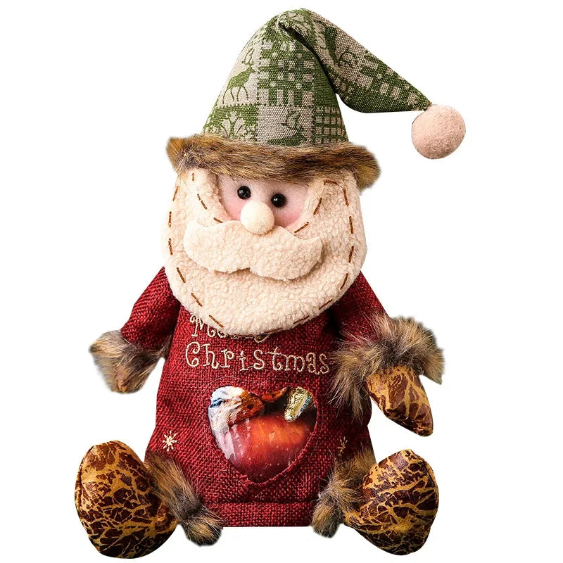 MerryPouch™ – Plush Christmas Gift Bags with Santa, Snowman & Reindeer Designs