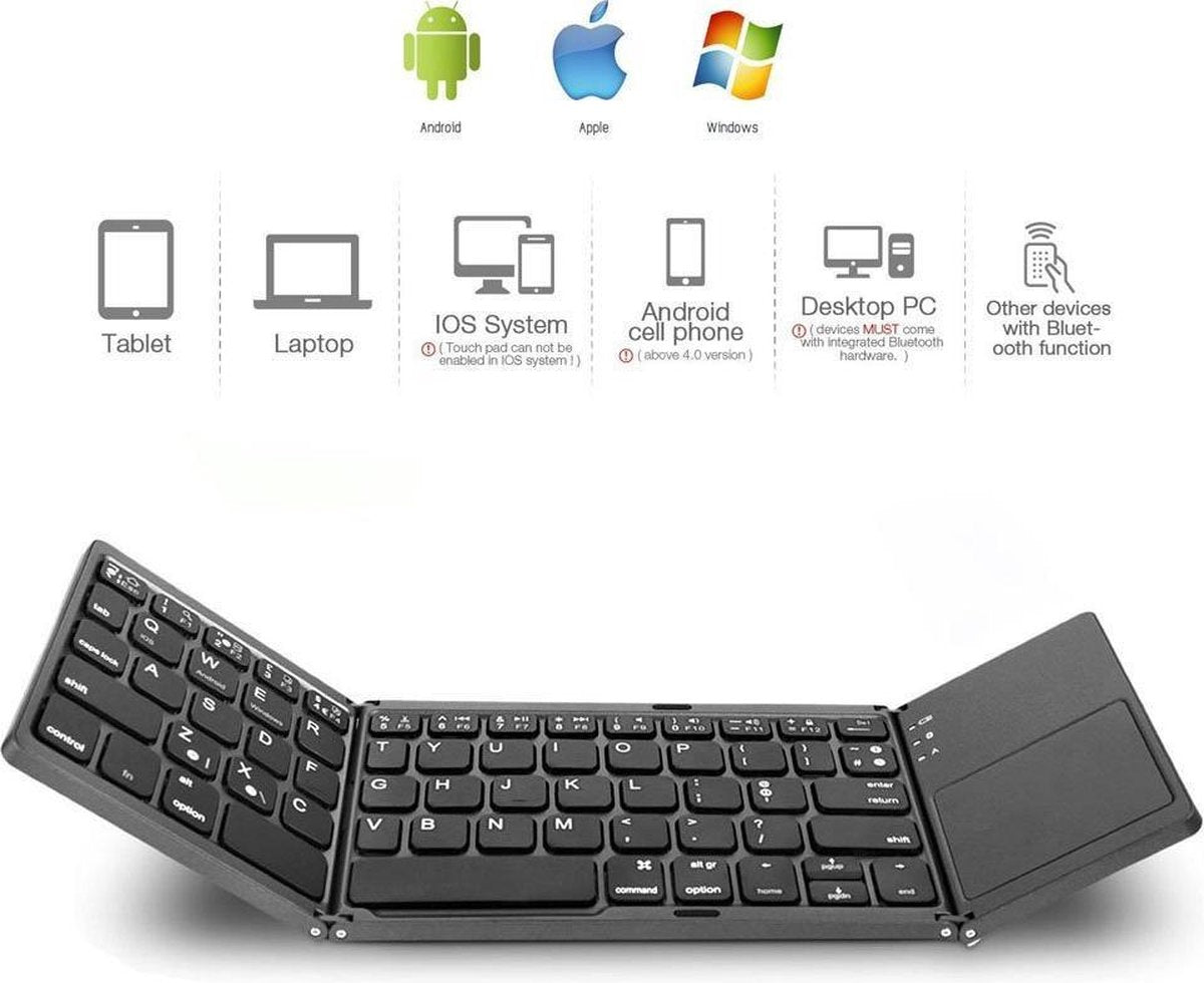 SlimTouch™ - Foldable Bluetooth Keyboard